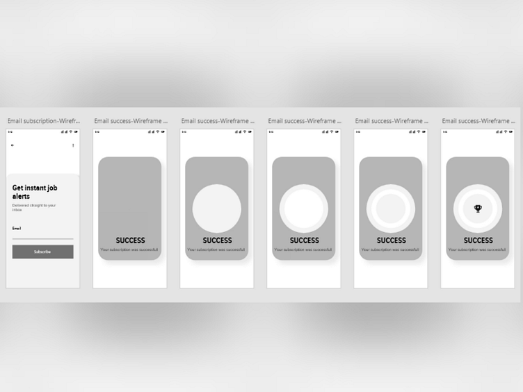 Wireframe of email subscription page. by anujna on Dribbble