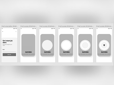 Wireframe of email subscription page. adobexd email subscription sketching ux ux design wireframing