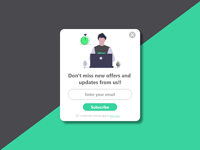𝐏𝐨𝐩𝐔𝐩 𝐔𝐈 adobexd app dailyui dailyuichallenge design illustraion pinterest popup popup design uidesign webdesign webdevelopment website