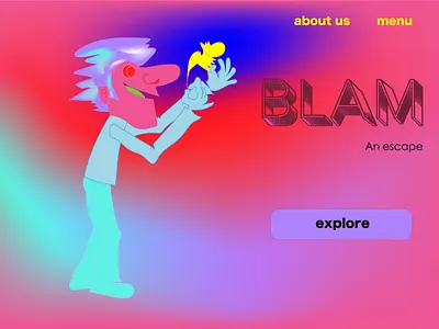 Daily UI Day 003: Landing Page abstract cartoon dailyui dailyuichallenge design illustration illustration art illustrator landing page typography vector