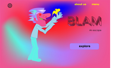 Daily UI Day 003: Landing Page abstract cartoon dailyui dailyuichallenge design illustration illustration art illustrator landing page typography vector