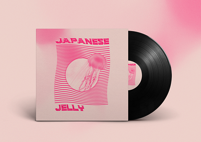 japanese jelly album artwork art cover art design graphicdesign illustrator japanese jellyfish music photoshop typography