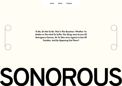 sonorous ui ux webdesign website