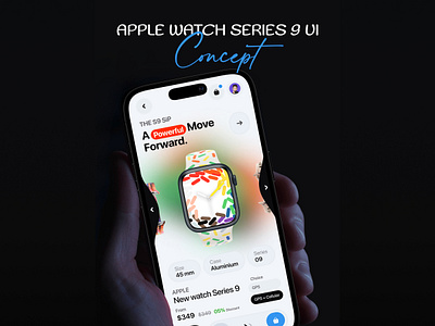 Apple Watch Series 9 UI Design Concept 3d adobe photoshop animation app apple apple watch branding design graphic design illustration logo mobile application motion graphics series 9 ui