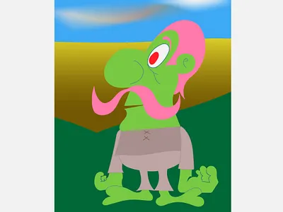 Chrek cartoon character design illustration illustration art illustrator sketch vector