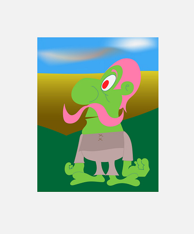 Chrek cartoon character design illustration illustration art illustrator sketch vector