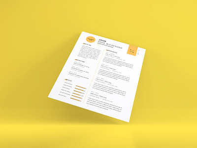 Download Curriculum Vitae Mockup Vol 14 clean cv design mockup paper photoshop template vitae