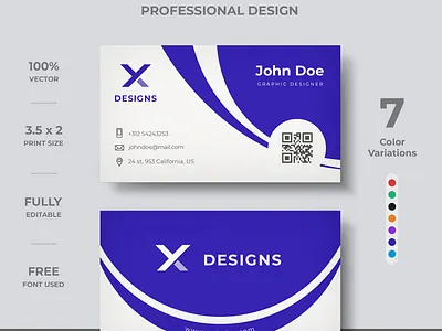 Creative Corporate Business Card brand branding business card business card creative business card design business card template design identity modern template visiting card