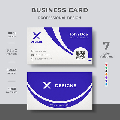 Creative Corporate Business Card brand branding business card business card creative business card design business card template design identity modern template visiting card