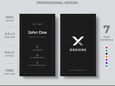 Modern Creative Business Card brand branding business card business card creative business card design business card template design identity modern template visiting card