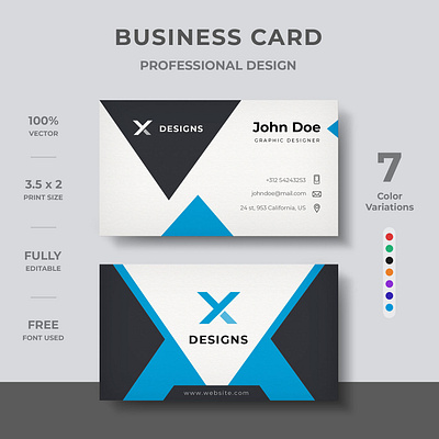 Creative Business Card Design brand branding business card business card creative business card design business card template design identity modern template visiting card