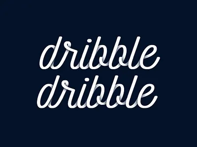 'Dribble' Logo Redesign art branding design dribble flat graphic design lettering lettering art lettering logo logotype type type design typogaphy