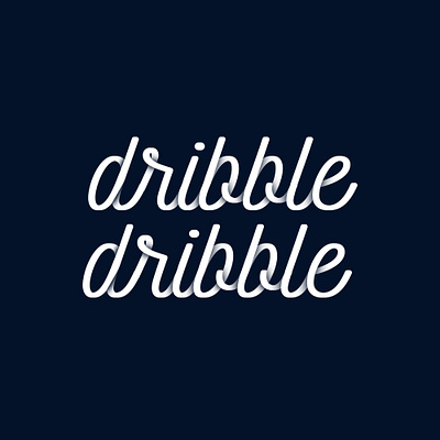 'Dribble' Logo Redesign art branding design dribble flat graphic design lettering lettering art lettering logo logotype type type design typogaphy