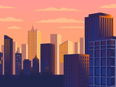 Urban city Background background background design building cityscape illustration vector