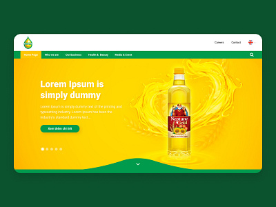 Calofic Website Homepage ca lan oil cái lân dầu ăn cái lân meizan neptune oil simply uidesign uiux website design