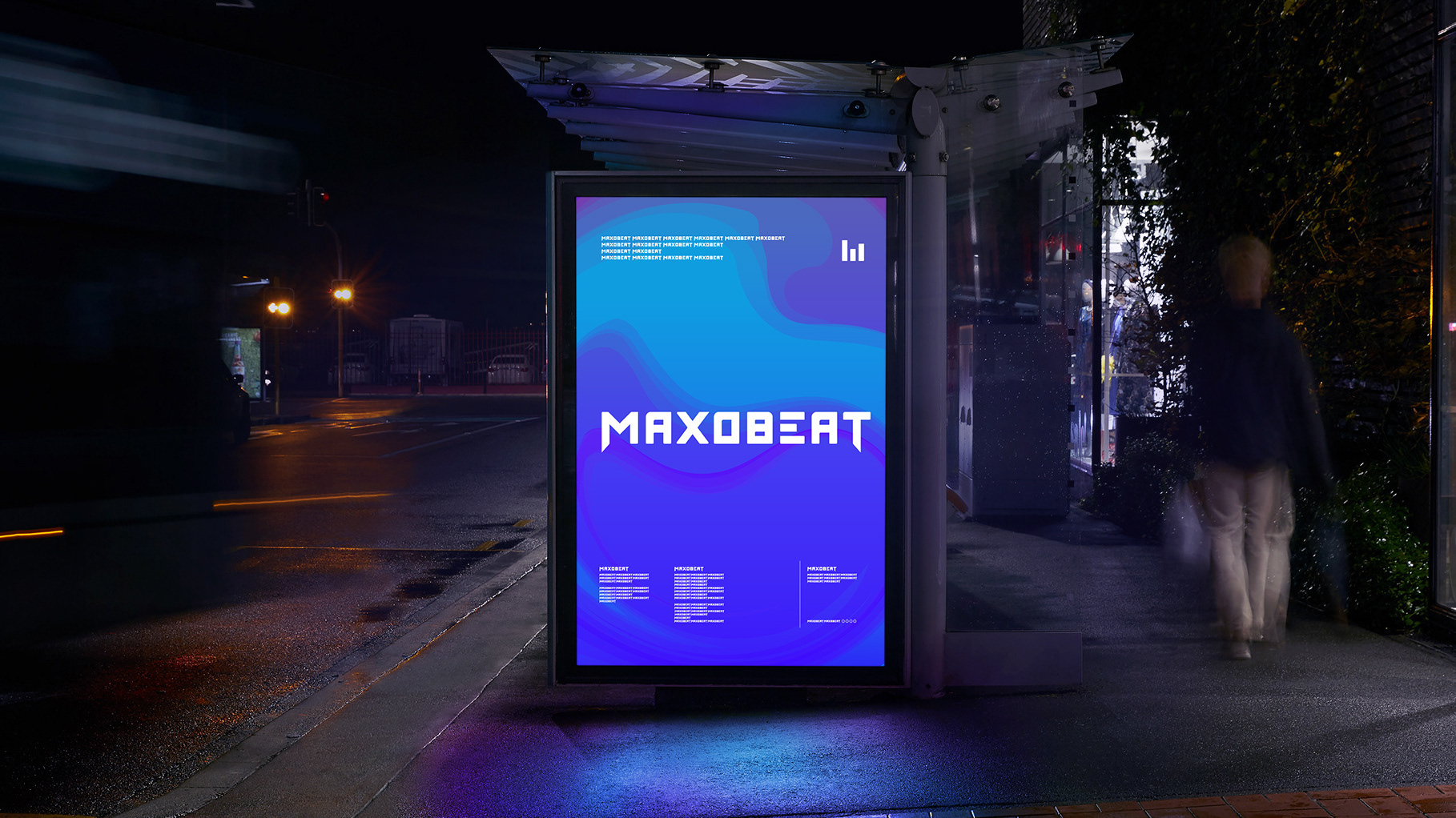 Maxobeat animation brand branding design font idenity logo logotype maxobeat music typeface