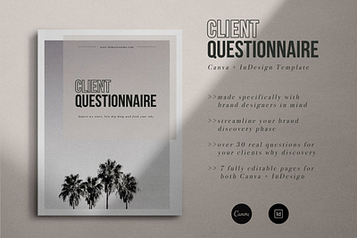 Branding Client Questionnaire branding brochure business catalogue clean client download elegant free magazine modern portfolio template