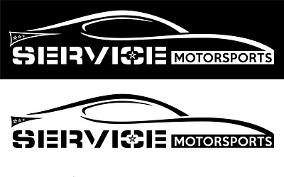 Service Motorsports Logo Brand Concept 4 brand brand design brand identity branding branding design design illustration logo nascar racing vector