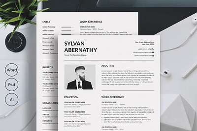 Minimalist Resume Template Word clean resume creative resume curriculum vitae cv template download free minimal resume minimalist modern modern resume professional resume resume template template templates word