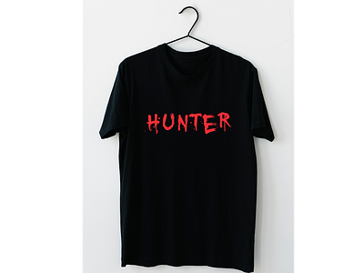 hunter design graphic design t shirt t shirt design typography