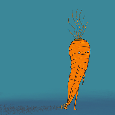 Carrot Boy carrot drawing illustration procreate