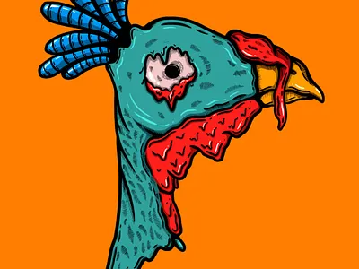 chicken chicken drawing illustration procreate