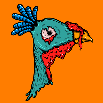 chicken chicken drawing illustration procreate