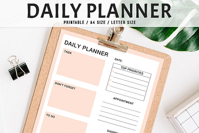 Free Colorful Daily Planner Printable V2 daily planner instant download daily planner instant download printable