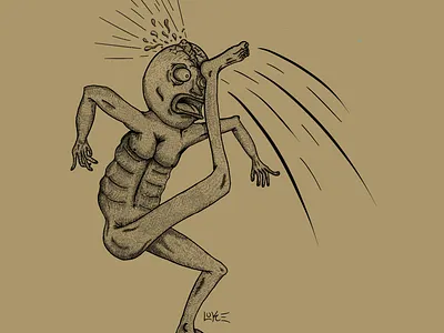 Face Kick drawing illustration martial arts procreate