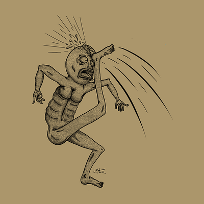 Face Kick drawing illustration martial arts procreate