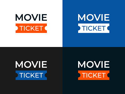 Movie Ticket App Logo Design advertisement branding illustrator logo logo logo design concept logodesign logos logosketch logotype movie app vector logo