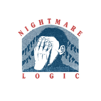 Nightmare Logic badge badge design badges design horror illustration logo scary