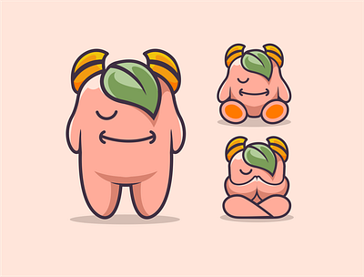 NATURO animation branding character characterdesign illustration illustrator logo logodesigners mascot vector
