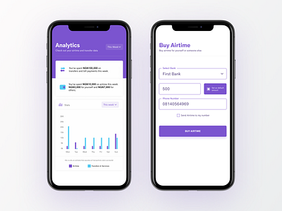 Facile finance fintech mobile app ui ux