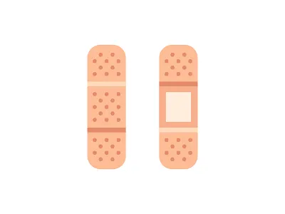 Band-aid band aid daily design flat icon illustration vector