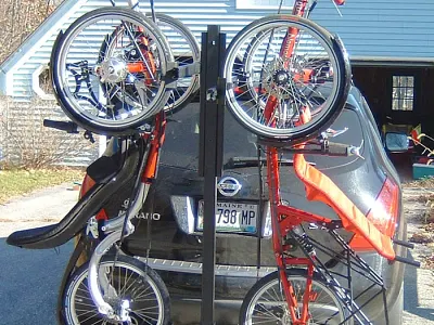 Two Tadpole Heavy Duty Trike Hitch Rack trike racks trike racks and carriers for car