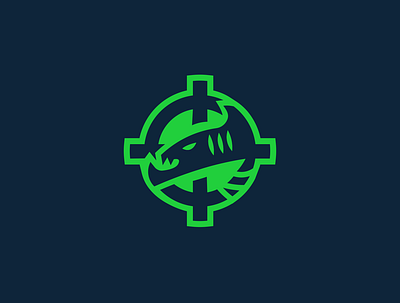 Barracuda + Crosshair barracuda branding crosshair design esports esportslogo gaming gaminglogo logo logodesign