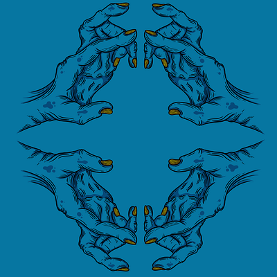 Gang Gang drawing gang hand hands illustration mirror procreate wallpaper