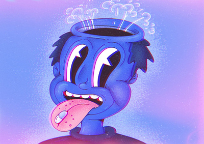 Crazy pills 1930s blue cartoon cartoon character cartoon illustration character character design characterdesign crazy flat funny character illustration illustration art lowbrow lowbrow art lowbrowart man pills procreate vector art