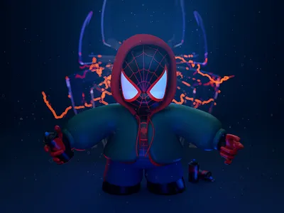Spider-Man | Miles Morales 3d art cg cinema4d comics illustration mailesmorales marvel spiderman