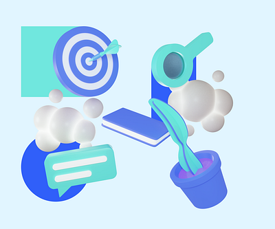 Composition #1 3d 3d art blender design illustration minimalist