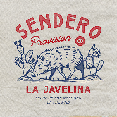 La Javelina apparel badge design handdrawn hat design javelina merchandise pig texture tshirt design vintage design