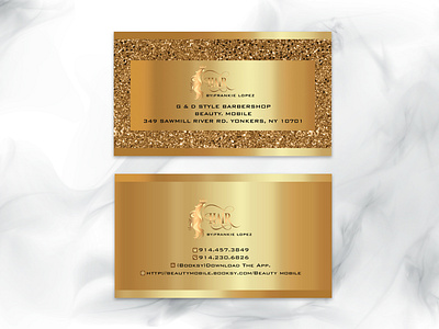 Business card beauty salon blogger branding business business card business card design business cards businesscard card credit card design fiverr glitter gold golden card illustration lettering logos minimal card model