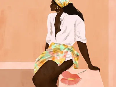 A Short Wait digital art digital illustration digitalart fashion illustration female illustration feminine illustration illustration art illustrator