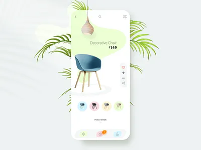 Furniture App / E-Commerce app apple application application design chair creative decoration design ecommerce furniture mobile app shop shopping store typography ui ui design uiux ux ux design