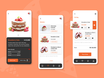 Cake delivery app app app design application application design colorful design designer designs developer device mockup front end development ui ui ux ui design ui designs uidesign uiux ux uxdesign webdesign