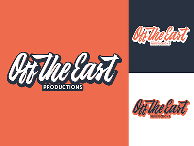 Off the East - Logo for independent production company branding calligraphy clothing design fashion font free hand lettering identity lettering logo logotype mark packaging script sketches streetwear type typo typography