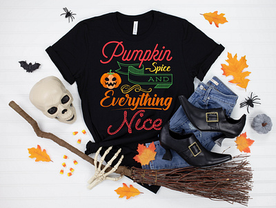 🎃Pumpkin Spice & Everything Nice🎃 amazon t shirts amazon t shirts design art clothing clothing brand clothing company clothing design customtshirt fashion fashion design fashion illustration graphicdesign graphicdesigner helloween helloweenband helloweentees merchbyamazon merchbyamazondesign tshirt art tshirtdesign