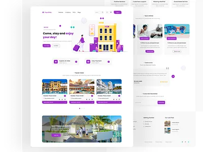 Hotels and resorts web ui agency app clean clean ui design design trend minimal ui ux ui website design