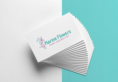 Cromatix work Branding logo Marine flowers busness cards brand branding chisinau creative cromatix cromatix creative image lab cromatixlab design identity moldova
